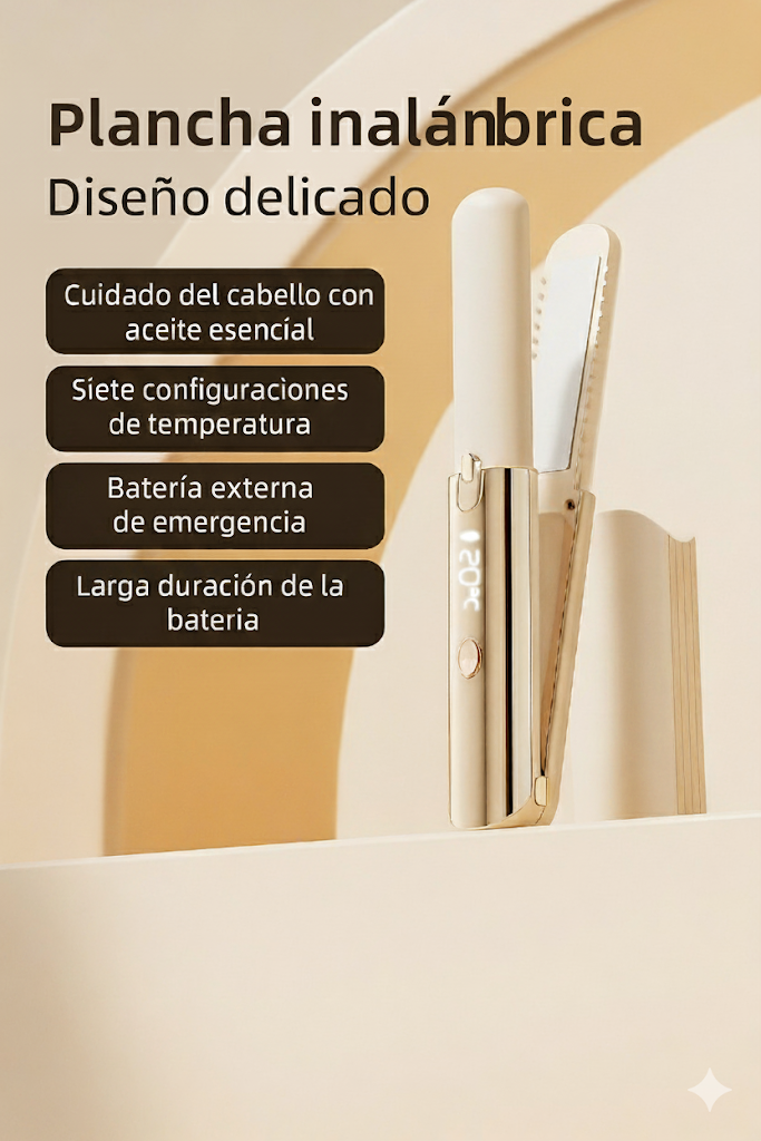 Plancha inalámbrica portátil